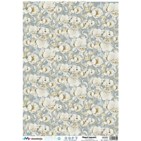 Papel De Arroz Japones Soft Flor Algodón Montejo