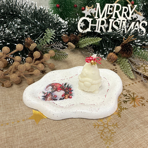 Bandeja Decorada Navideña Artesanal