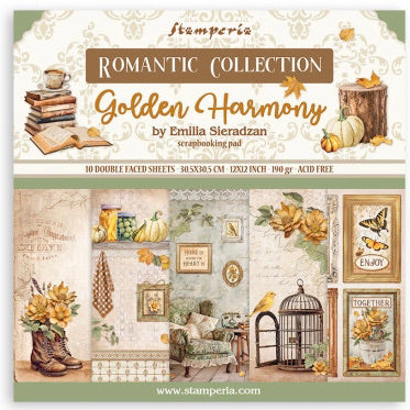 Colección Papeles Scrap Golden Harmony Stamperia