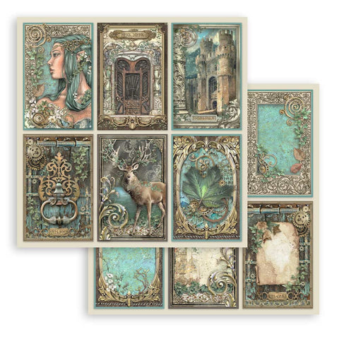 Colección Papeles Scrap Magic Forest Stamperia
