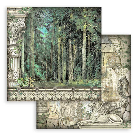 Colección Papeles Scrap Magic Forest Stamperia
