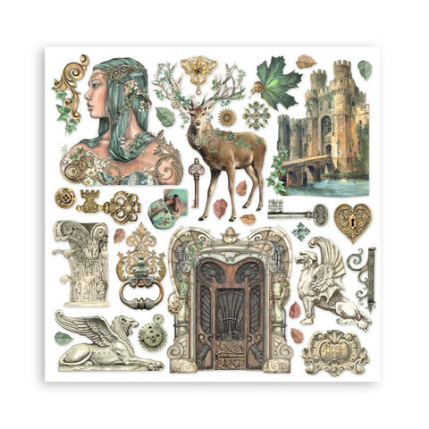 Colección Papeles Scrap Magic Forest Stamperia