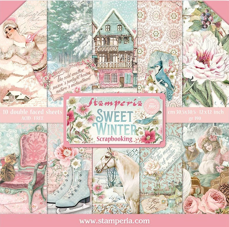 Colección Papeles Scrap Sweet Winter Stamperia – Creastu Manualidades