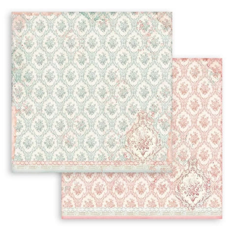 Colección Papeles Scrap Backgrounds Selection Rose Parfum Stamperia