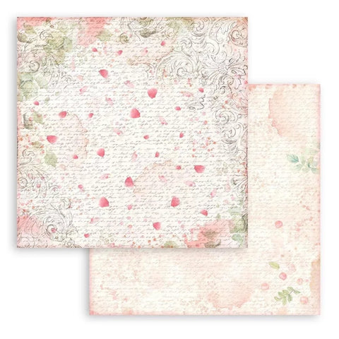 Colección Papeles Scrap Backgrounds Selection Rose Parfum Stamperia