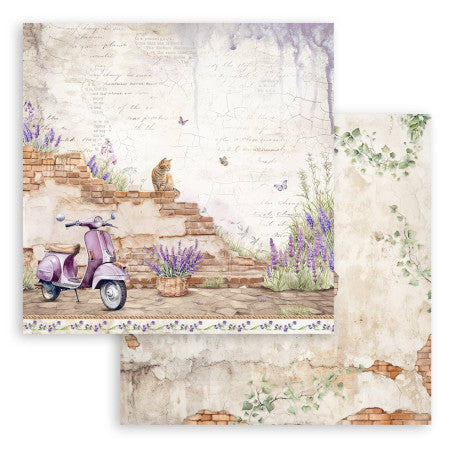 Colección Papeles Scrap Lavender Stamperia