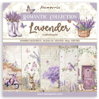 Colección Papeles Scrap Lavender Stamperia