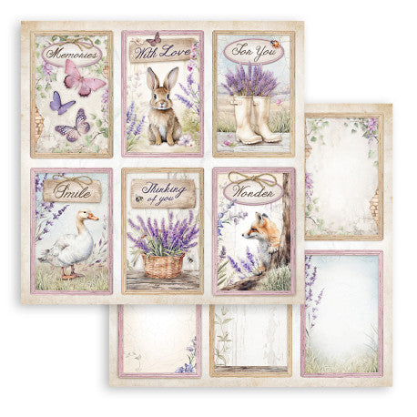 Colección Papeles Scrap Lavender Stamperia