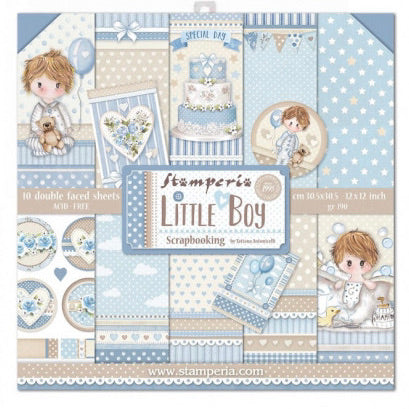 Colección Papeles Scrap Little Boy Stamperia