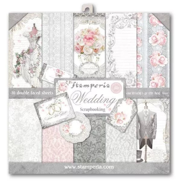 Colección Papeles Scrap Wedding Stamperia