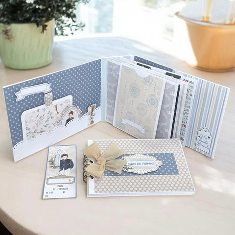 Conjunto Maleta Álbum Con Libro De Firmas Comunión Niño