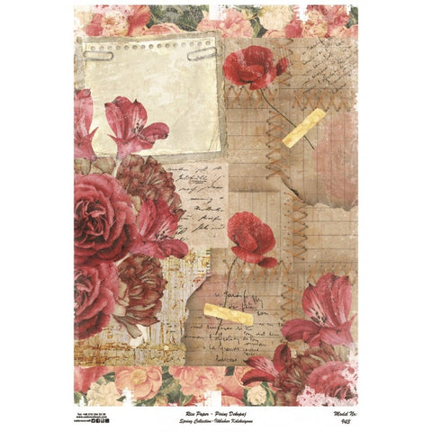 Papel De Arroz Primavera Floral Cadence