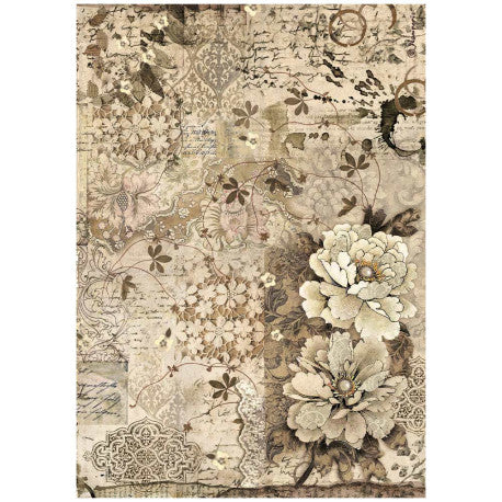 Papel De Arroz Old Lace Flores Y Encajes Stamperia