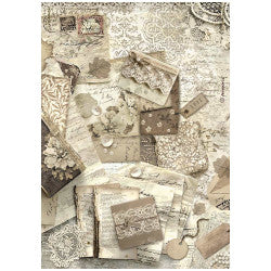 Papel De Arroz Old Lace Letras Stamperia