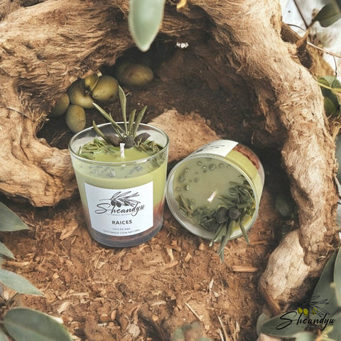 Vela Aromática Cera Soja Mediana RAICES