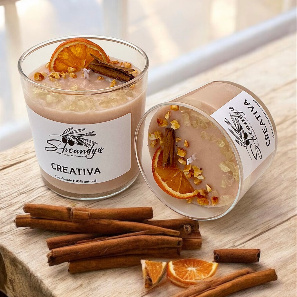 VELA Aromática Cera Soja CREATIVA