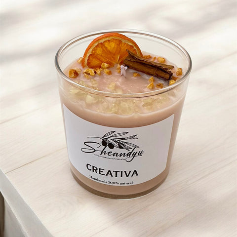 VELA Aromática Cera Soja CREATIVA