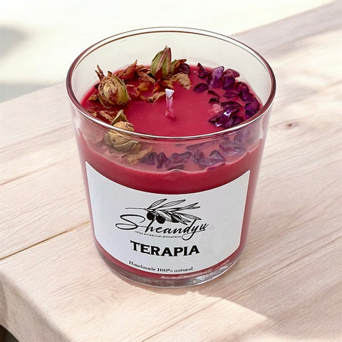 VELA Aromática Cera Soja TERAPIA