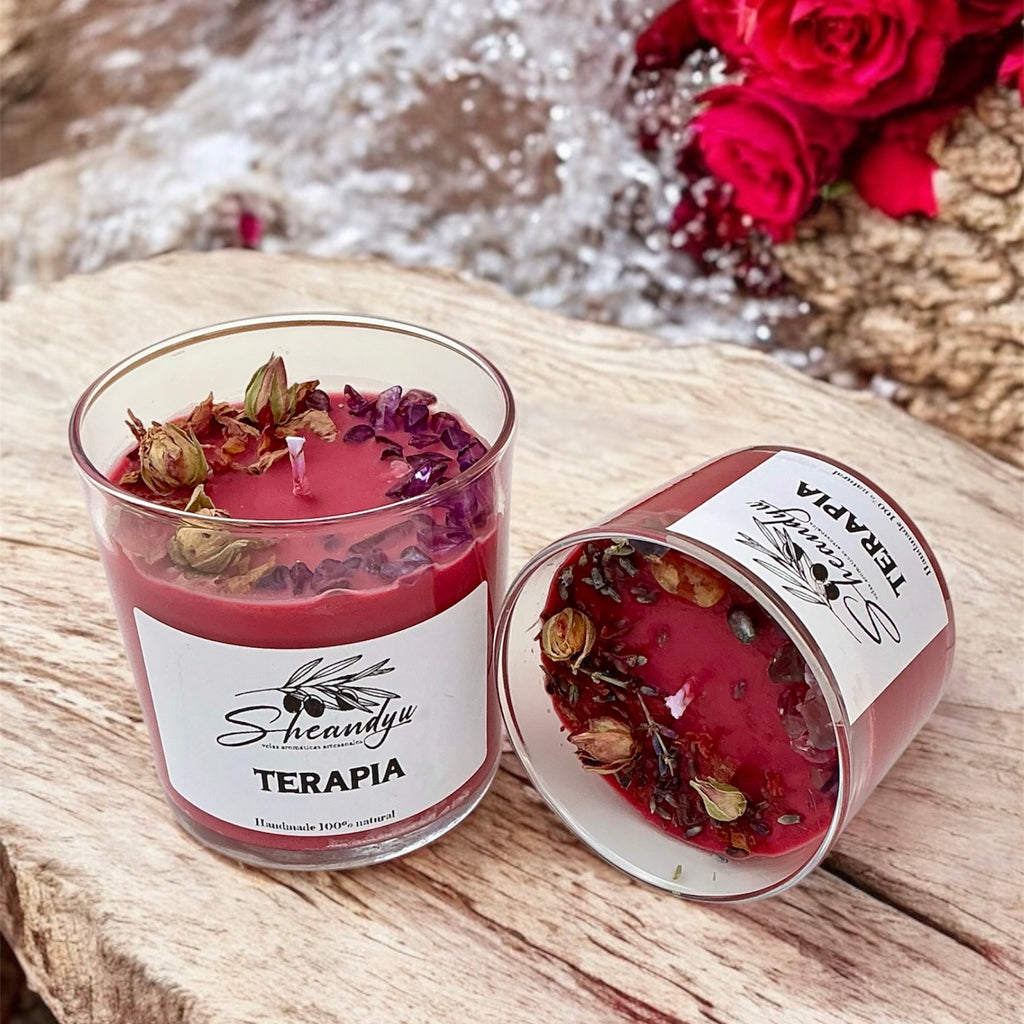 VELA Aromática Cera Soja TERAPIA