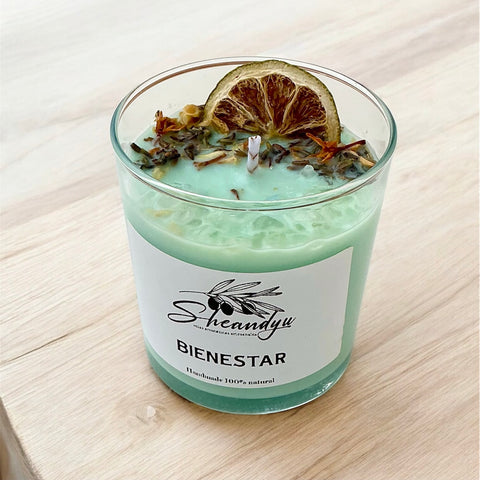 VELA Aromática Cera Soja  BIENESTAR