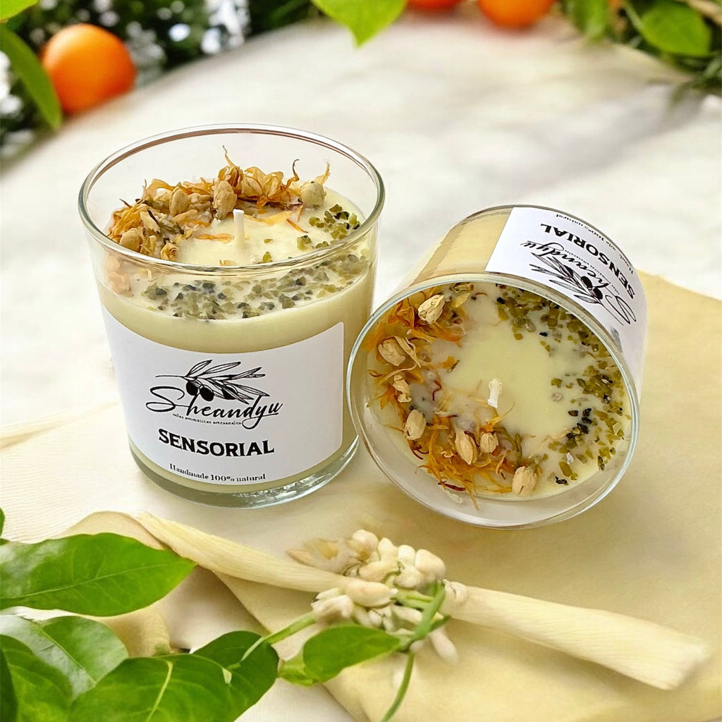 VELA Aromática Cera Soja SENSORIAL