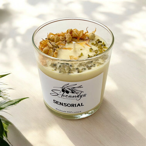 VELA Aromática Cera Soja SENSORIAL