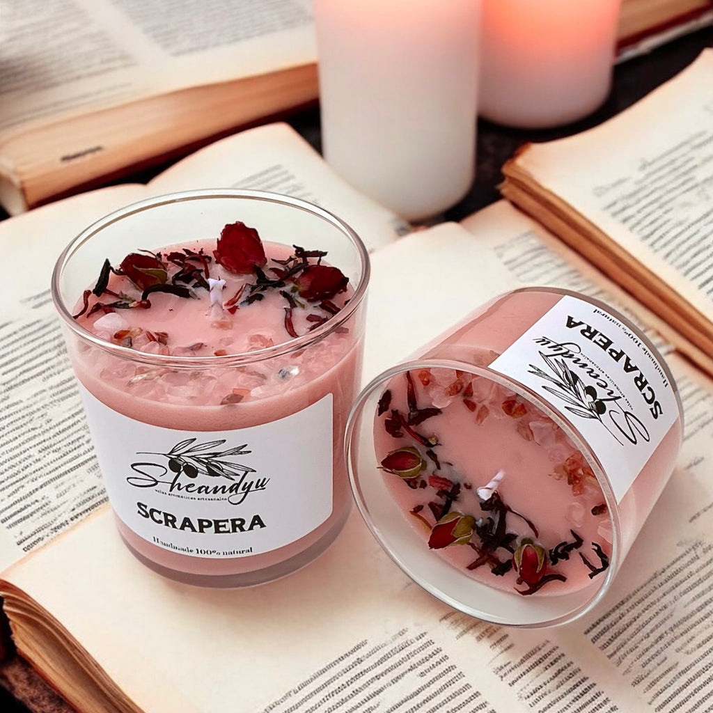 VELA Aromática Cera Soja SCRAPERA
