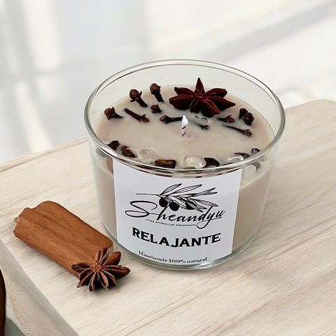 VELA Aromática Cera Soja  RELAJANTE