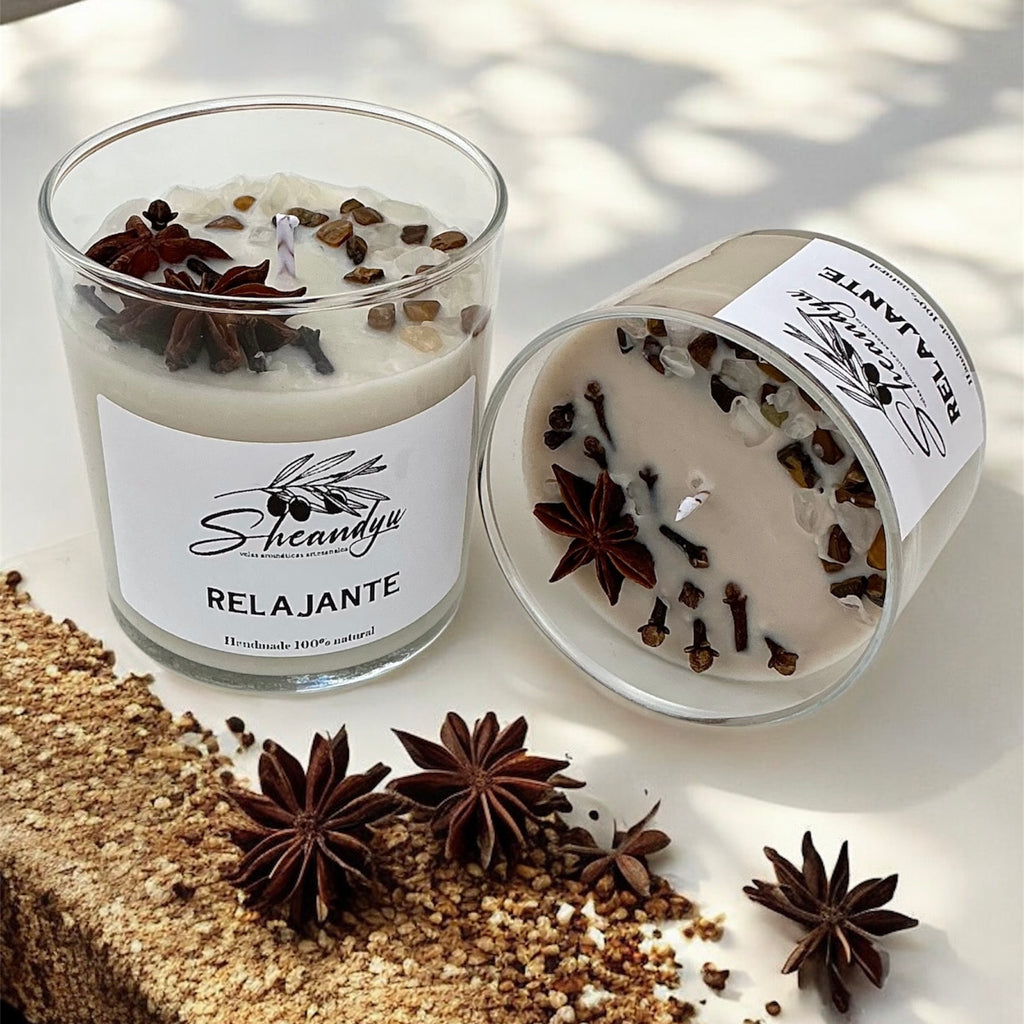 VELA Aromática Cera Soja  RELAJANTE