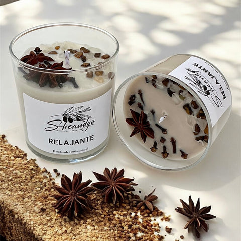VELA Aromática Cera Soja  RELAJANTE