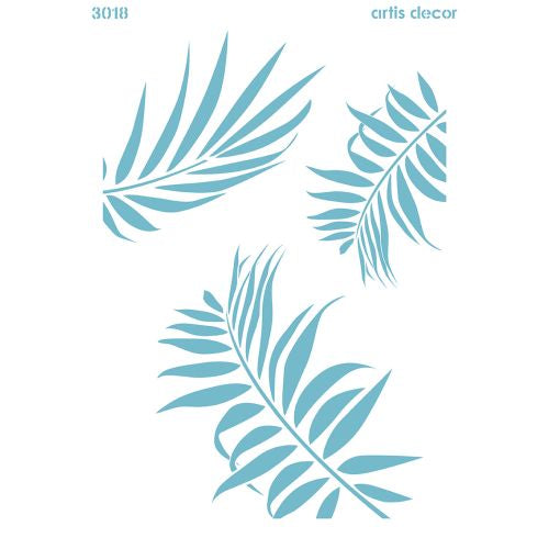 Plantilla Stencil Fondo Palmera A3 Artis Decor