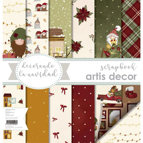 Colección Papeles Scrap Decorando La Navidad Artis Decor