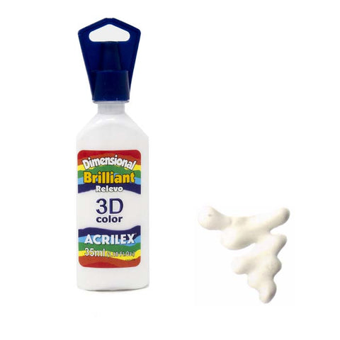Dimensional 3D Acrilex Blanco