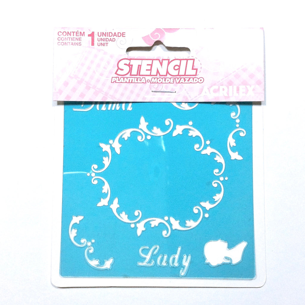 Plantilla Stencil Acrilex Lady