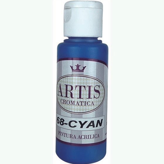 Pintura Acrílica Artis Cyan 60 ml