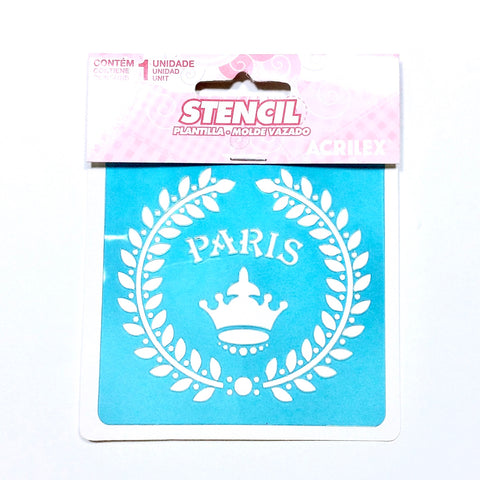 Plantilla Stencil Acrilex Paris
