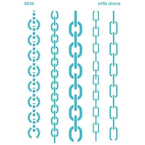 Plantilla Stencil Cadenas A3 Artis Decor