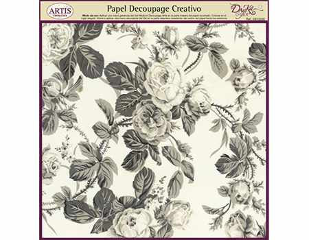 Papel Decoupage Flores Antiguas