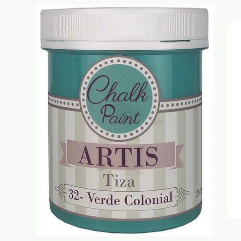 Pintura Tiza Chalk Paint Artis Verde Colonial 250 ml