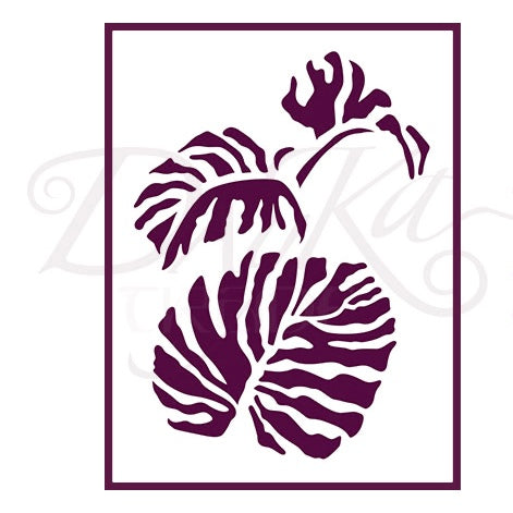 Plantilla Stencil A3 Hoja Monstera