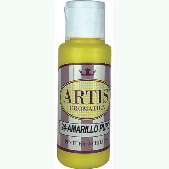 Pintura Acrílica Artis Amarillo Puro 60 ml