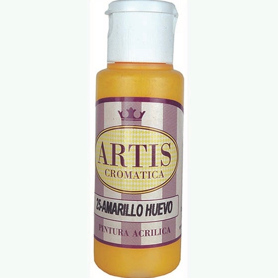 Pintura Acrílica Artis Amarillo Huevo 60 ml