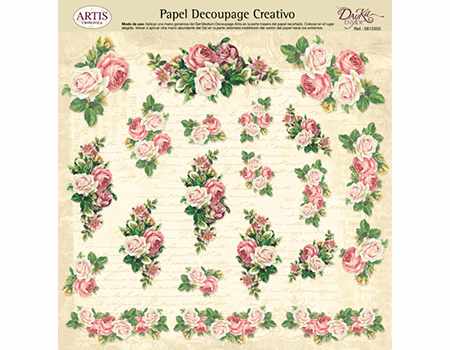 Papel Decoupage Ramilletes