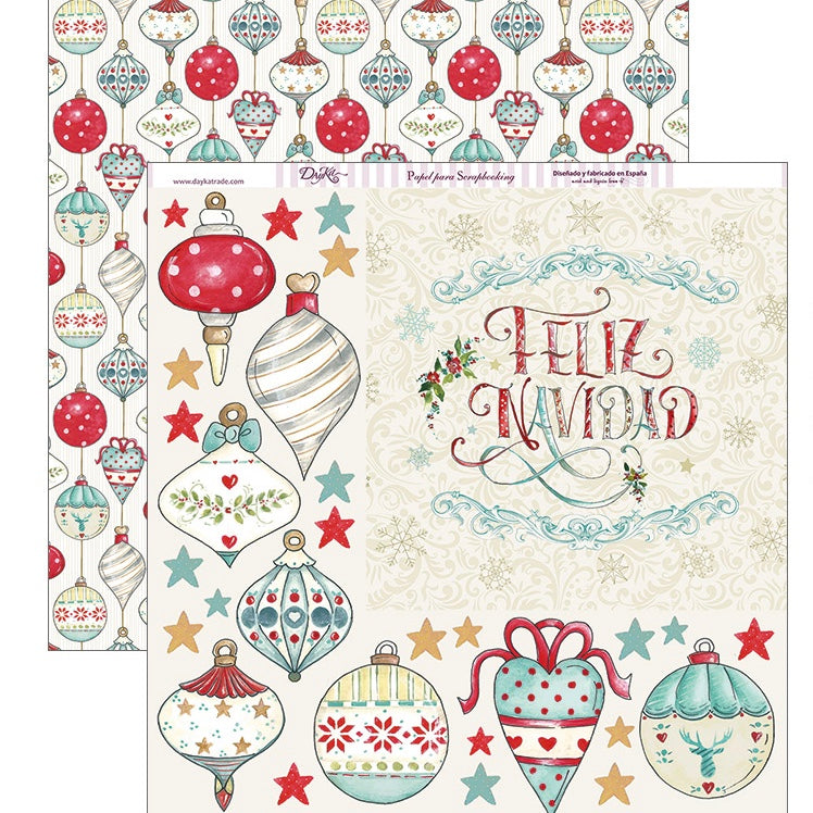 Papel Scrap 287 “Feliz Navidad 2018”