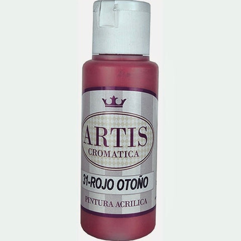 Pintura Acrílica Artis Rojo Otoño 60 ml