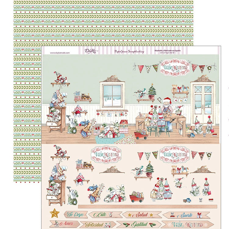 Papel Scrap 286 “Feliz Navidad 2018”