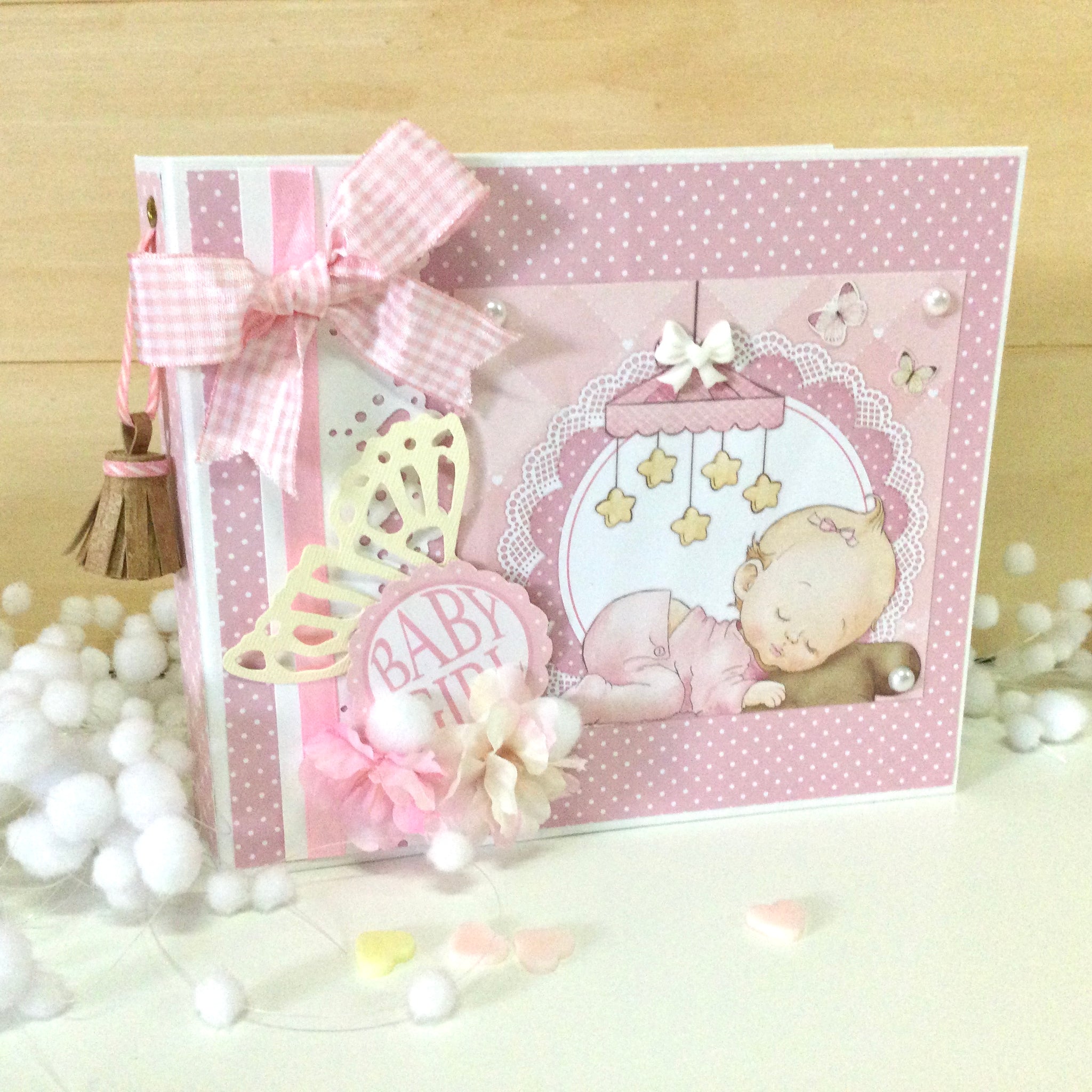 Libro Firmas Bautizo Niño Niño - 27.5x23cm, Tapa Dura Con Lazo Plateado Libro De Firmas Para Bautizo