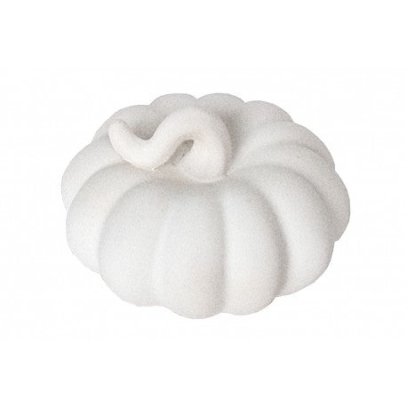 Calabaza Pequeña Resina Blanca Cadence