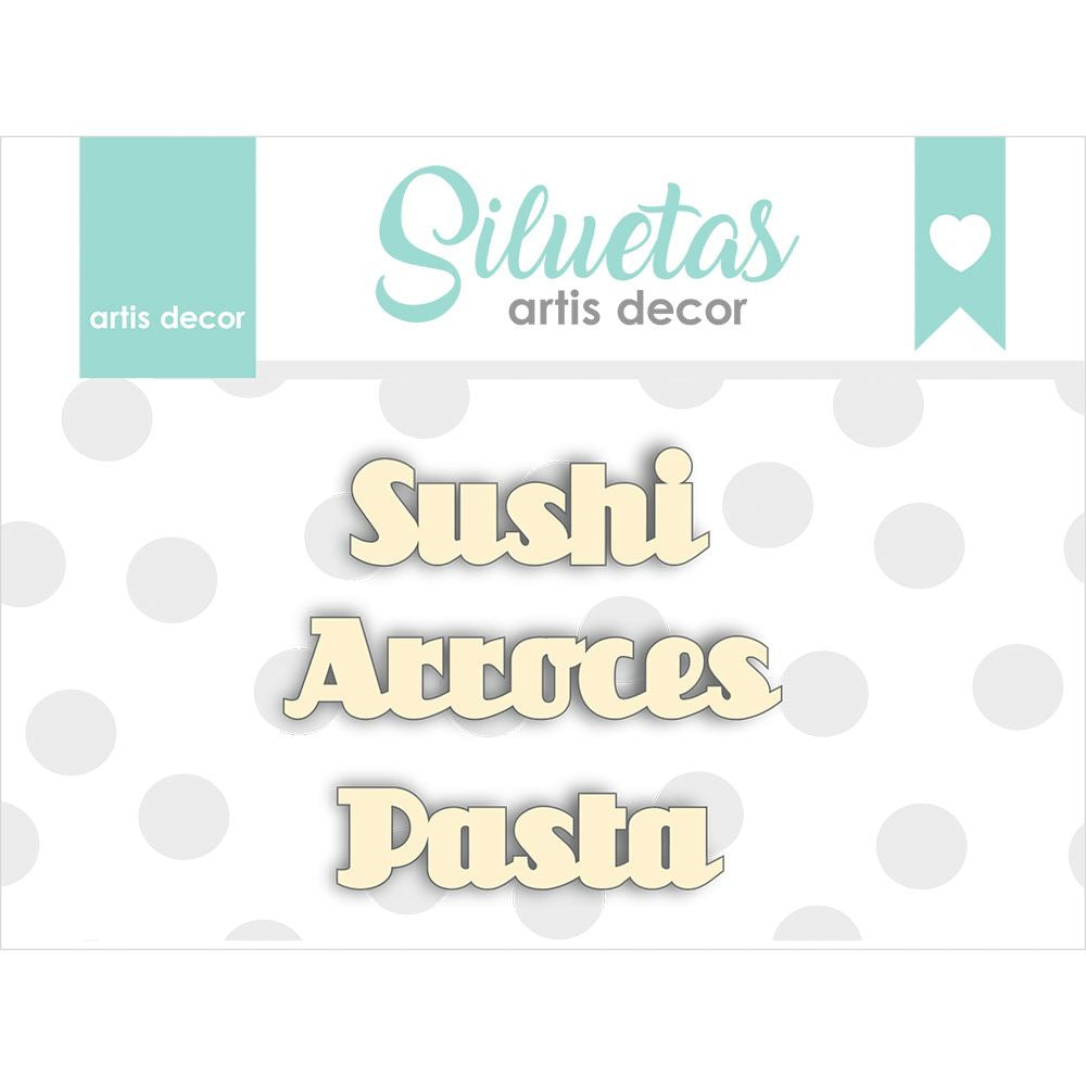 Chipboard Sushi Arroces Artis Decor