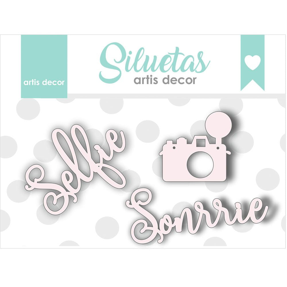 Chipboard Selfie Sonrie Artis Decor